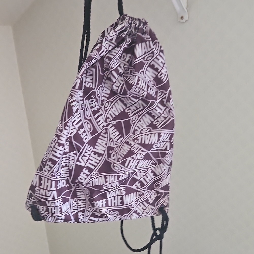 Vans Drawstring Bag with Logo Print